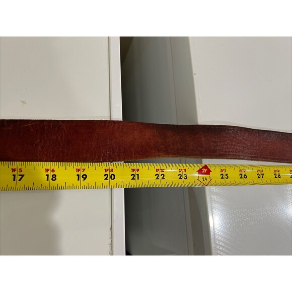 Levis Reversible Belt Brown Leather 1.5" Wide Nickle Buckle Size 36 - Picture 5 of 16